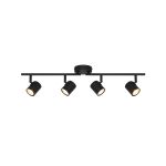 D'Lite Luce da soffitto Trop Metallo Sabbioso Nero| Adatto Per 4x GU10
