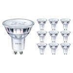 Confezione Multipack 10x Philips Corepro LED Faretti GU10 PAR16 4.9W 460lm 36D - 830 Luce Calda | Sostitutiva 65W