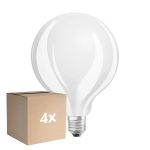Confezione Multipack 4x Osram Retrofit LED E27 Globe Filamento Ghiaccio 11W 1521lm - 827 Bianco Molto Caldo | Sostitutiva 100W