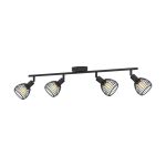 Eglo Luce da soffitto Sonni Acciaio Nero | IP20 - Adatto per 4x E14 
