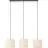Brilliant Teddy Luce Pendente Metallo Tessuto Beige | Adatto per 3x E27