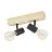 Eglo Luce da soffitto Townshend 3 Legna Acciaio Nero | IP20 - Adatto per 2x E27 