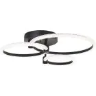 Brilliant Aydin Luce da soffitto Aluminium Plastica Opaco Nero Trasparente 30W 4700lm - 830-870 CCT | Telecomando Dimmerabile