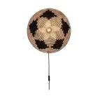 Good&Mojo Luce Da Parete Andros Nero/Natural | Adatto per 1x E27 