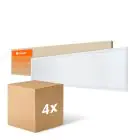 Confezione Multipack 4x Ledvance Pannello A LED Compact Aluminium Bianca 33W 3630lm - 840 Bianco Freddo | 120x30cm