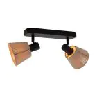 Eglo Luce da soffitto Seagard Acciaio Nero | IP20 - Adatto per 2x E14 